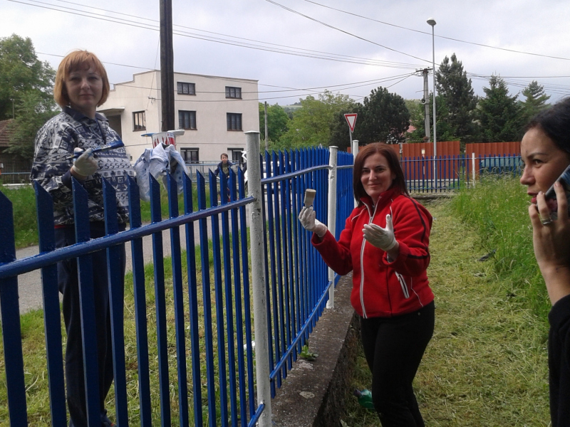 Maľovanie školského plota 2018